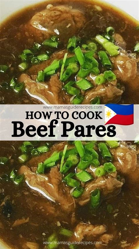 poy pares menu|How To Cook The Best Beef Pares .